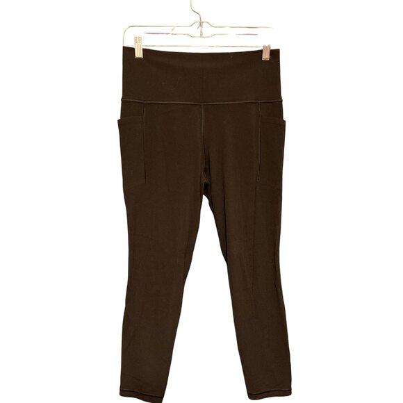 Athleta Salutation 7/8 Tight In Powervita Black M With Pockets - Picture 8 of 8